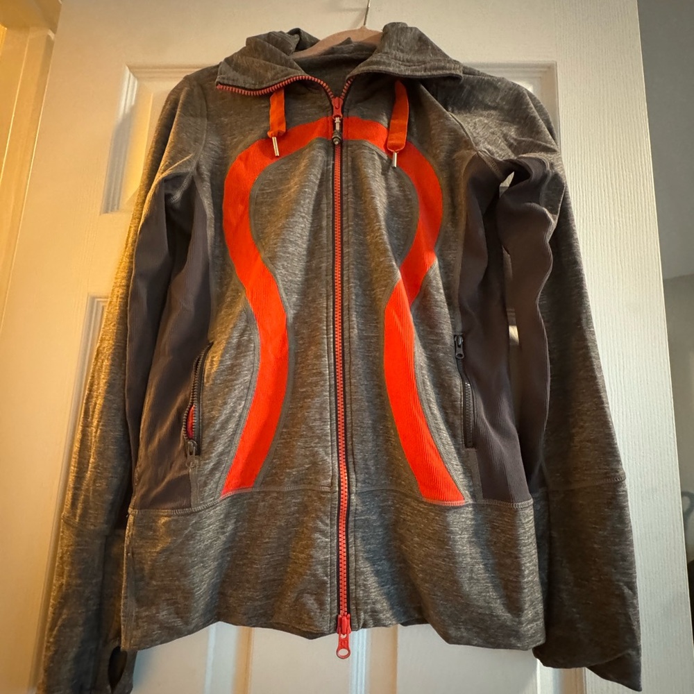 lululemon athletica Gray and Red Jacket